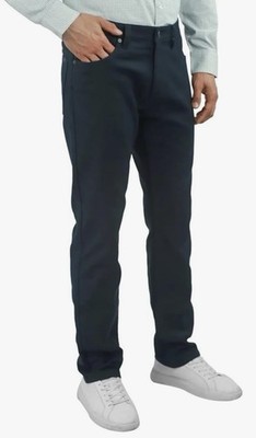 Jachs New York Men s Straight Fit Flex Waistband 5-Pocket Pants Color Blue 32X30