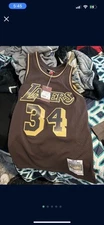 Mitchell & Ness x NBA Los Angeles Lakers 1996-97 Lux Brown Swingman Jersey 