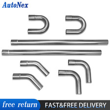 Universal 3 Inch Custom Exhaust Tubing Mandrel Pipe Straight U Bend Kit 8pieces Universal 3 Inch Custom Exhaust Tubing Mandrel Pipe Straight U Bend Kit 8pieces