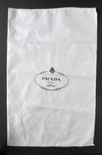PRADA Large White Dust Bag 23 X 14 Bag, Shoe storage Protective Cover