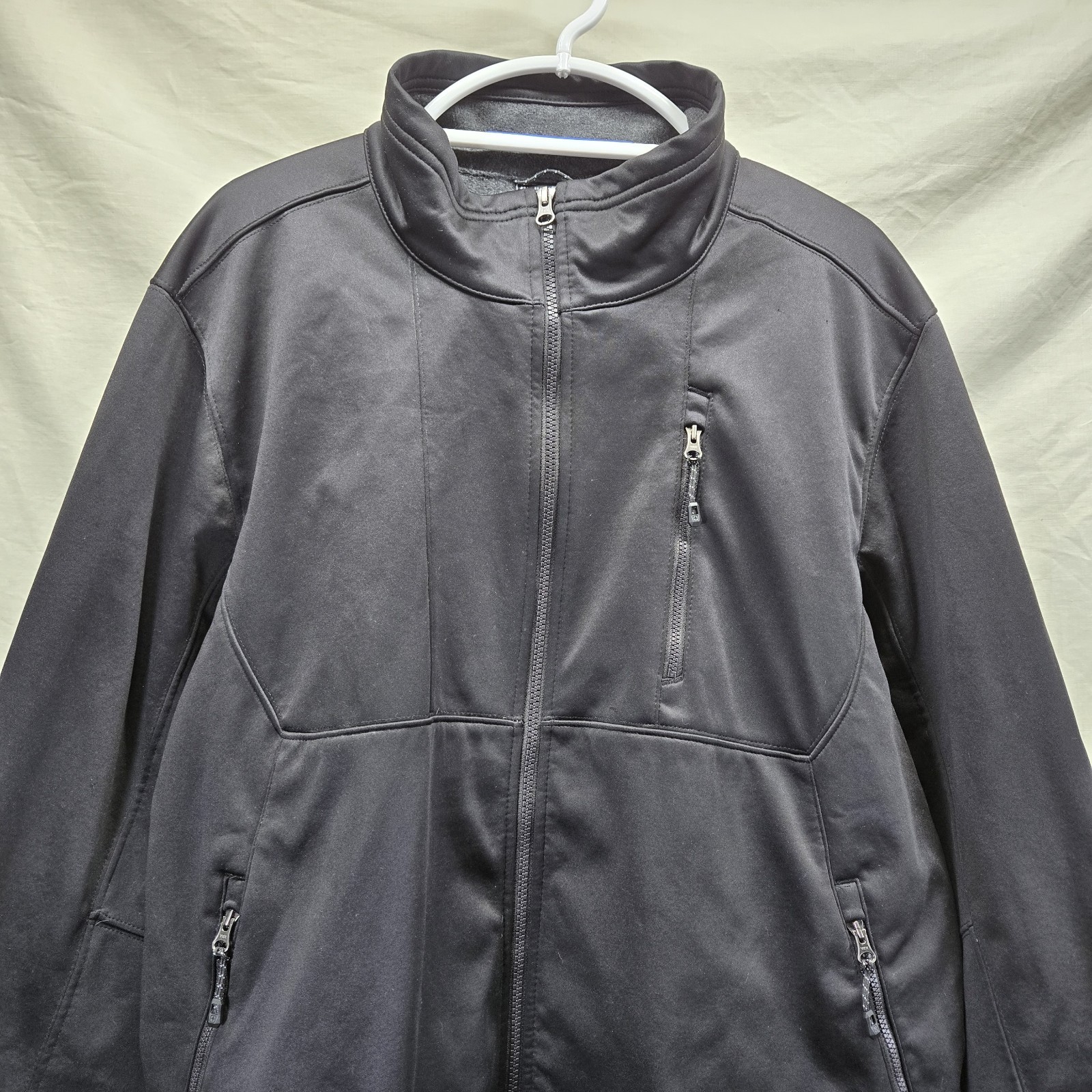 Swiss Tech Activewear Black Softshell Fleece Line… - image 3