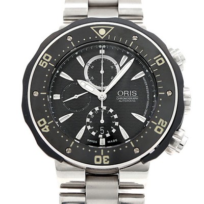 ORIS Pro Diver Chronograph 01 674 7630 7154-Set Resistant Date Men's Used