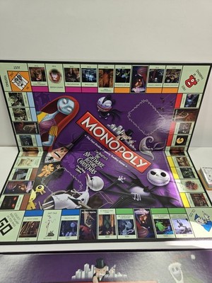 Nightmare Before Christmas Monopoly Game collector's Edition Tim Burton 