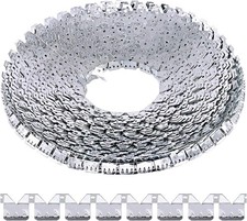 Rustark 65 ft Flexible Metal Tack Strip Three-Tooth Upholstery Premium Heavy Dut