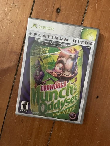 Oddworld: Munch's Oddysee CIB Xbox game Platinum Hits