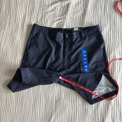 Pebble Beach Men's Dry-Luxe Performance Golf Shorts Blue, Size 36