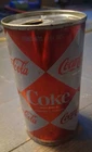 Coca-Cola Vintage Diamond Pattern Collectible Advertising Can Red White