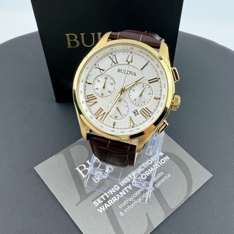 Наручные часы Men Bulova Wilton White/Gold