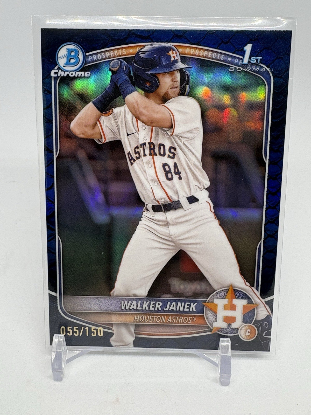 2025 Bowman Chrome Walker Janek 1st Blue Reptilian /150 (E183)