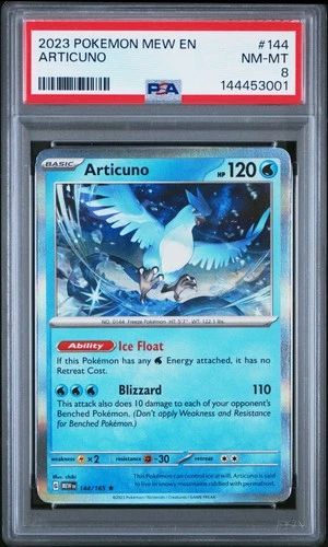 2023 POKEMON MEW EN-151 #144 ARTICUNO PSA 8
