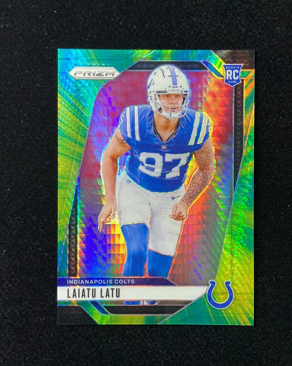 2024 Panini Prizm Hyper #366 Laiatu Latu RC Rookie 14/180 Colts N-A
