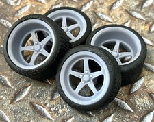 124 Scale 2120 Inch Custom Alumastar Wheels W Wide Rear Street Tires