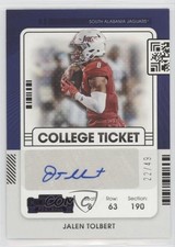 2022 Panini Chronicles Draft Picks Purple /49 Jalen Tolbert #CCT-JTO Auto 0zt4