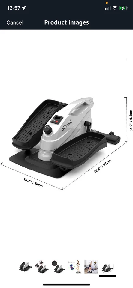Elliptical Machine Fitness Cross Trainer with 8 Resistance Levels - Image 2 of 4