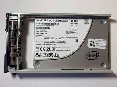 Intel 400GB SSD 2.5'' 6Gb/s SATA Solid State Drive Model: SSDSC2BX400G4 DP/N:...