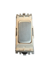 Mk K4881 10A Grid Switch Brushed Chrome