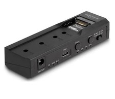 DeLOCK USB Type-C Converter for 1 x M.2 NVMe SSD 1 x SATA SSD/HDD with Clone F