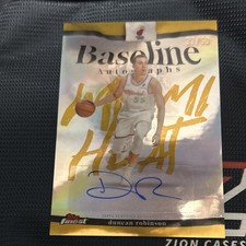 Topps 2026 Finest Baseline Autographs Duncan Robinson BA-DR Miami Heat /50 Auto 