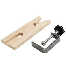 Wooden Bench Pin with V-Slot Multipurpose Bench Clamp Jewelry Making Tool