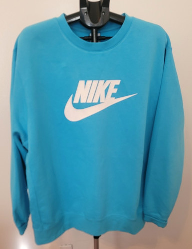 Nike Club Baltic Blue Fleece Pullover Sweater Men's XXL