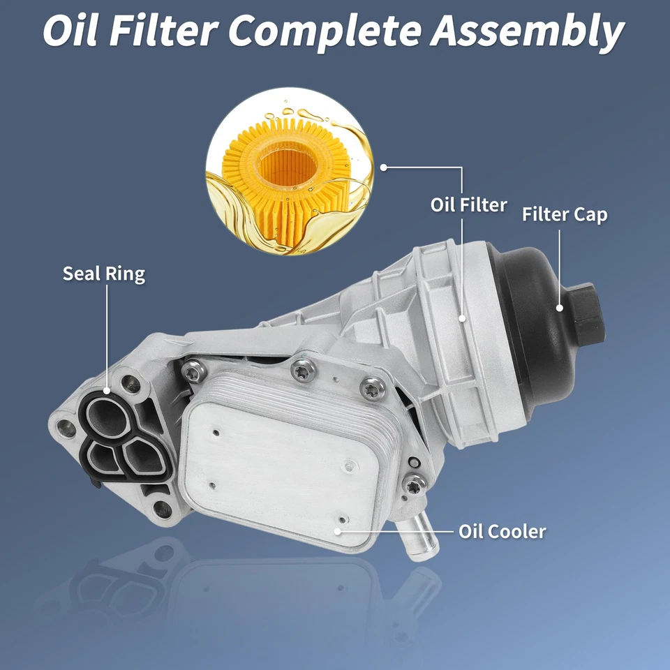 No.2701800500 Upgrade Oil Filter Housing for Mercedes-Benz A220 GLA250 GLB250 - Image 4 of 4
