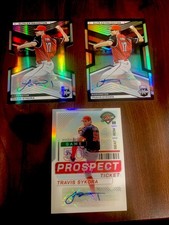 TRAVIS SYKORA 2023 Elite Extra Edition Die cut AU/ Base AU/Panini Prizm AU Lot(3