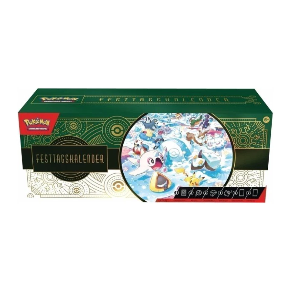 Pokemon Sammelkartenspiel Adventskalender (grüne Edition) - Deutsch