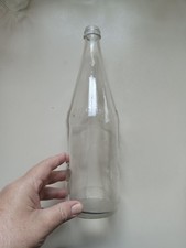 UNKNOWN BRAND Vintage Clear Bottle Glass NO LABEL OR LID 32 oz