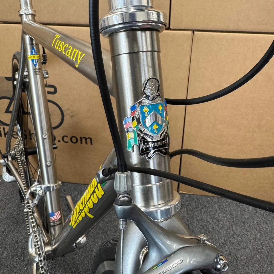 Bicicleta de carretera Litespeed Toscana usada, titanio, 56 cm Foto 4 de 4