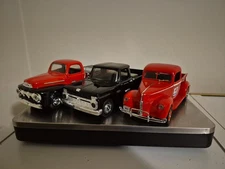Lot Of 3 Ertl Ford Diecast Trucks O'Reilly, WIX And Mobil Gas 1940,1951,1966