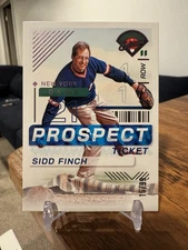 Sidd Finch #/99 - 2024 Panini Prospect Edition #187 1985 April Fools New York