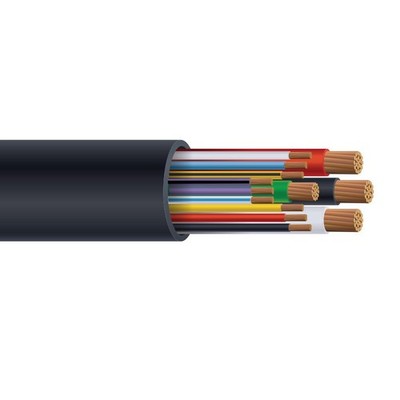 100' 2/3 with #6 Ground + 18/9C TC-ER-JP 26KW Generator Cable (115 Amp) 600V