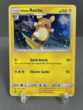 HD Swirl Mew Tail - Raichu SM65 Sun & Moon Black Star Promo Rare Pokémon NM