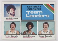 1975-76 Topps Team Leaders Artis Gilmore Louie Dampier #280 HOF o7m