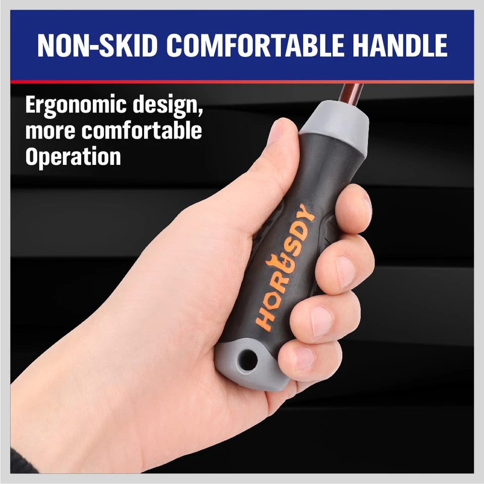 12 PC Torx Screwdriver Set Magnetic Security Tamper Proof Star T6 - T40 S2 Steel - Image 3 of 4