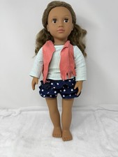 Our Generation 18” Dressed Girl Doll By Battat Brown Hair & Eyes