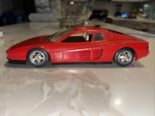 VTG Bburago 1984 Red Ferrari Testarossa Die-Cast Metal Model 1/18 Scale