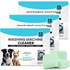 Uproot Clean Washing Machine Cleaner Tablets - 24 Pack for a 12 Month Supply. Fo