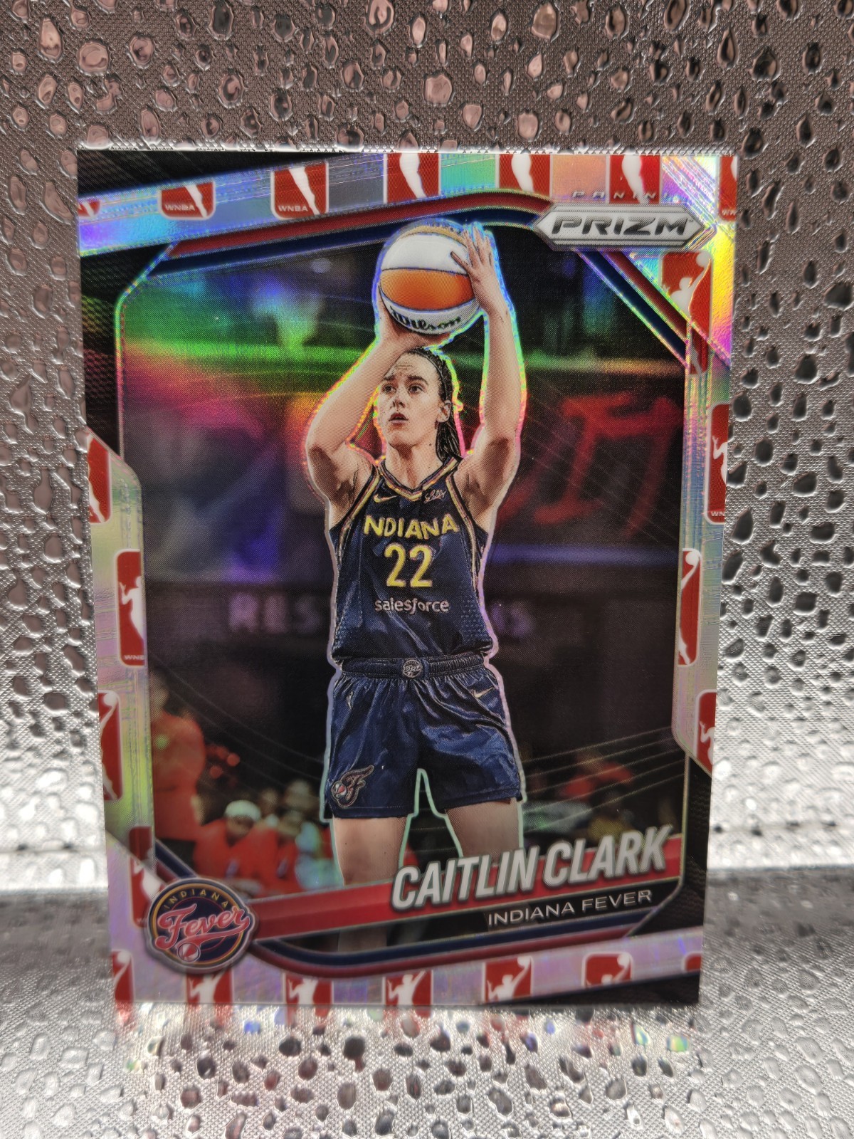 2025 Panini Prizm Caitlin Clark WNBA Logo Silver Prizm Indiana Fever #22