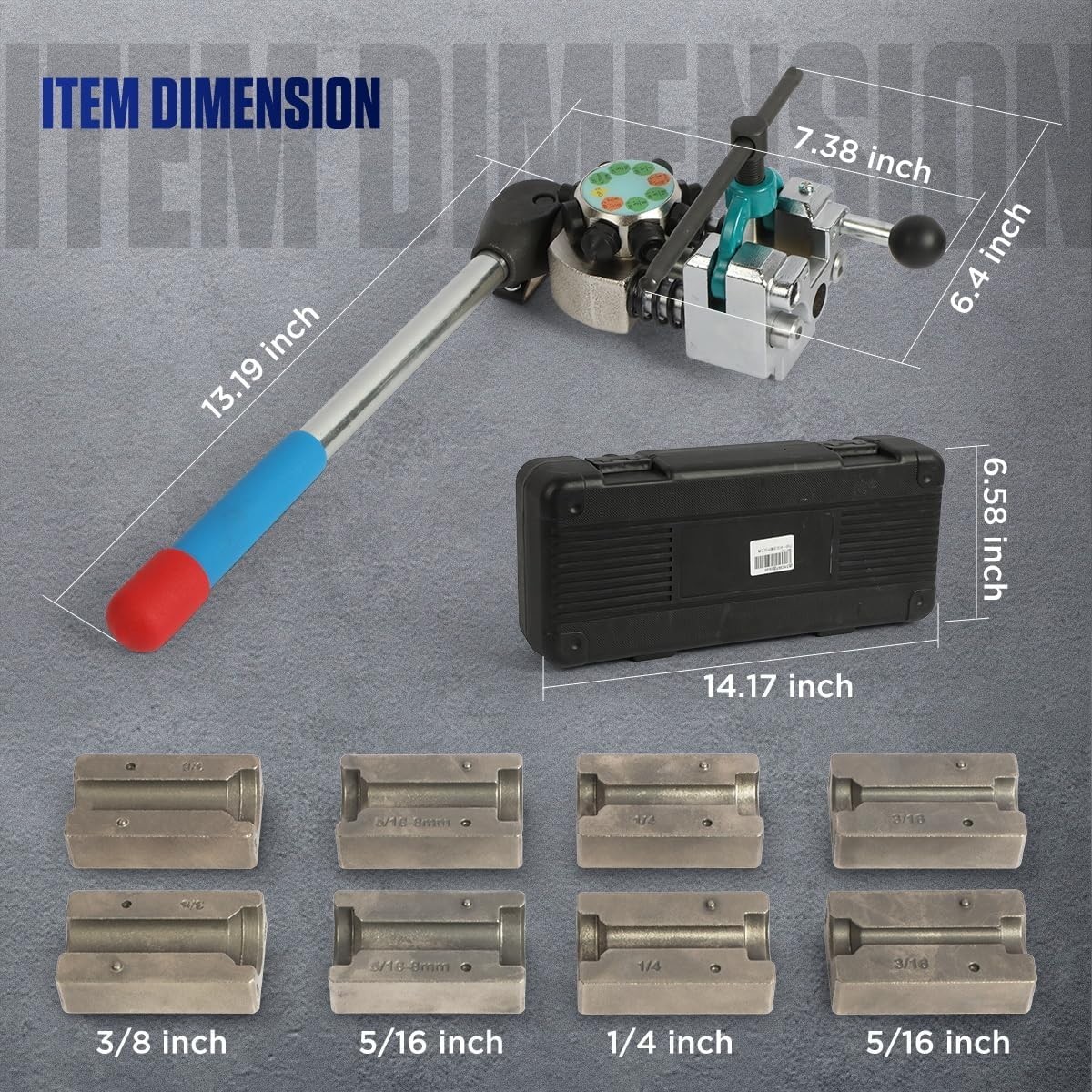Professional Brake Line Flaring Tool Automotive Hand Turret 3/16 1/4 5/16 3/8