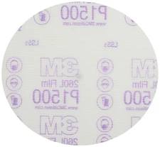 3m Company 3M-1184 Red Abrasive Hookit Film Disc, 6 In, P1500, 25 Discs Per Box