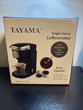 Tayama AC-507K Single-Serve K-Cup Coffeemaker - Black NIB