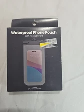 New  Waterproof Phone Pouch Charcoal Gray Universal Size Cell Phone Dry CoverA13