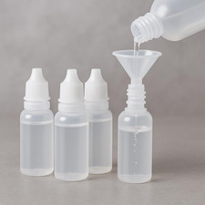 5 PCS 4 Bottles  1 Funnel 15Ml 0.5Oz Small Plastic Dropper Bottles - Empty,