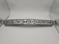 1965 Plymouth Barracuda Hood Emblem Ornament Name Plate Mopar 2583215 1965 Plymouth Barracuda Hood Emblem Ornament Name Plate Mopar 2583215