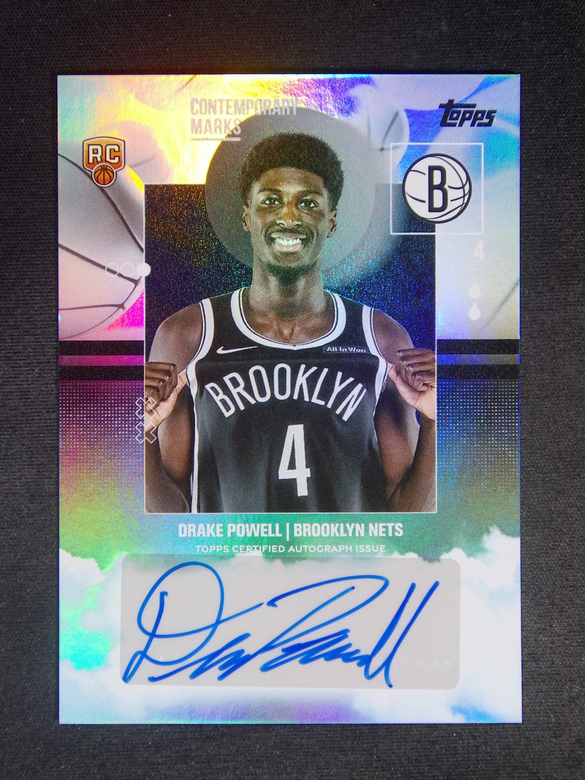 2025-26 Topps Flagship NBA Drake Powell RC Contemporary Marks Auto Rainbow