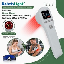 LLLT Therapy Cold Laser System 20Diode 650/808nm Human Body  Equine Joint Pain