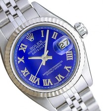 Rolex Datejust Steel Blue Roman Numeral Dial ...