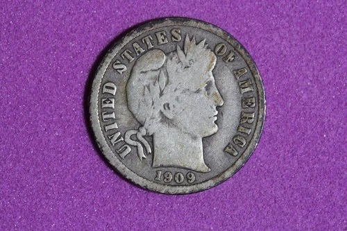 Estate Find 1909 O Barber Dime #K60200