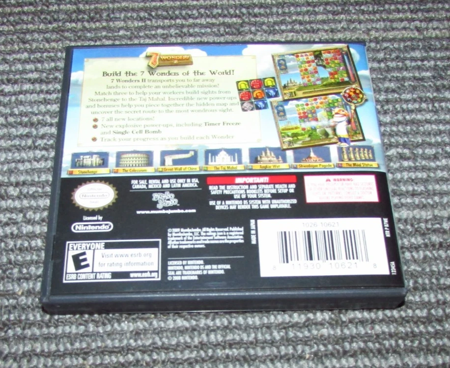 7 Wonders II for Nintendo DS Complete Fast Shipping! - Image 2 of 2
